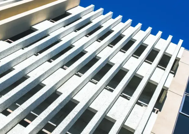 Modern commercial building facade