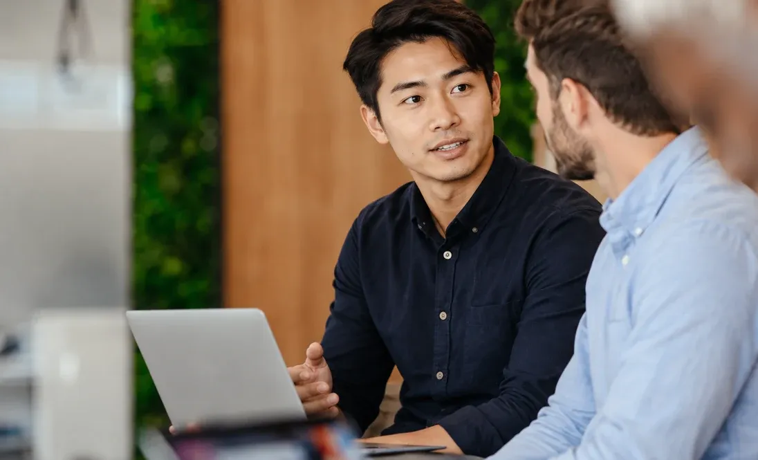 Business team discussing strategy