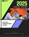Banking and financial annual report cover