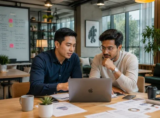 Consultant joining a business meeting by video